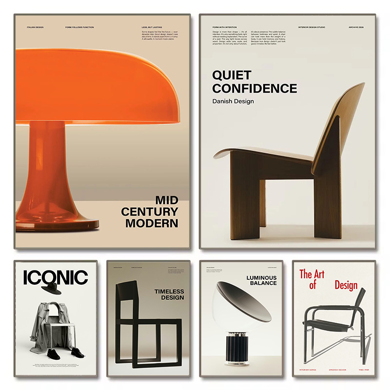 Office Stool - Minimalist Bauhaus Iconic Mid-Century Chairs Exhibition
