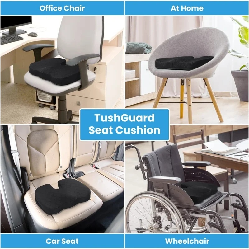 Office Chair Cushion - U-Shaped Memory Foam Seat Cushion Ergonomic