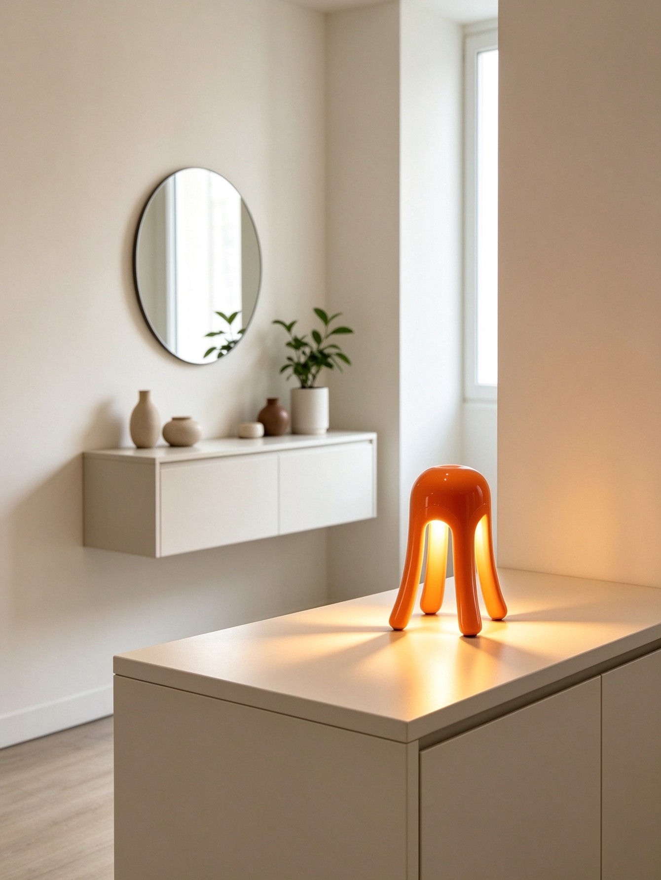Desk Lamp - Compact size & stable base, portable
