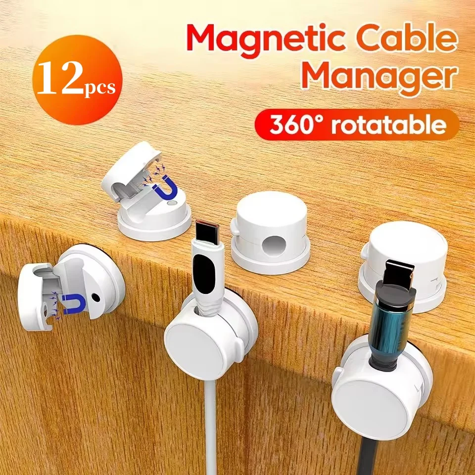 360 Rotation Magnetic Cable Cl - огляд і ціна Desk Organizer
