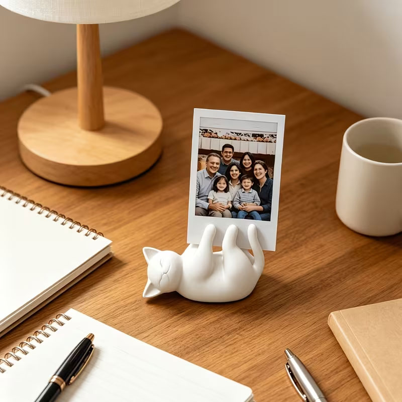 Cute white cat backrest stand, - огляд і ціна Office Furniture Brands