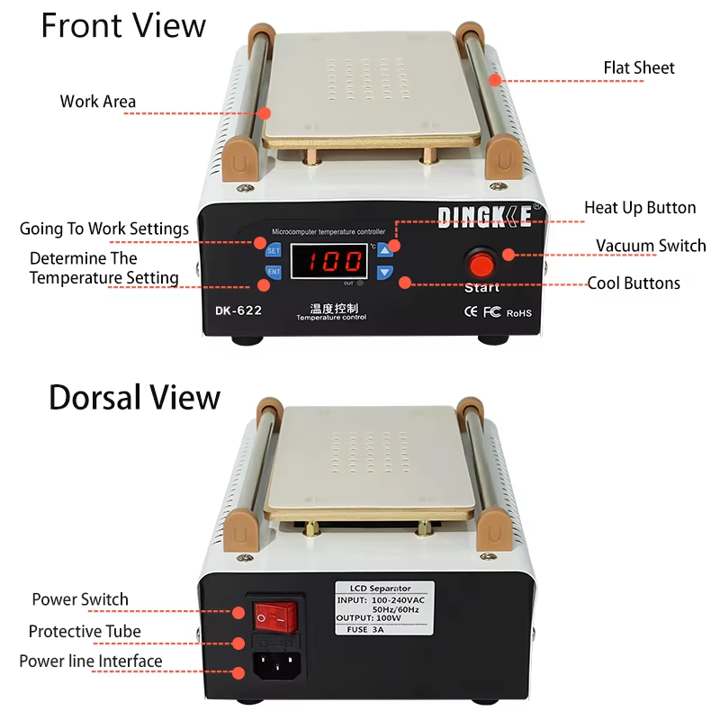 7 Inch LCD Screen Separator He - огляд і ціна Partition Screen Divider