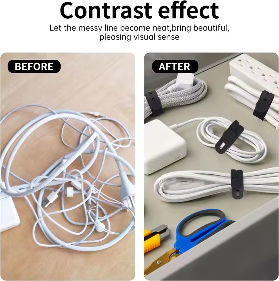 Desk Cable Organizer Reusable  - огляд і ціна Desk Organizer