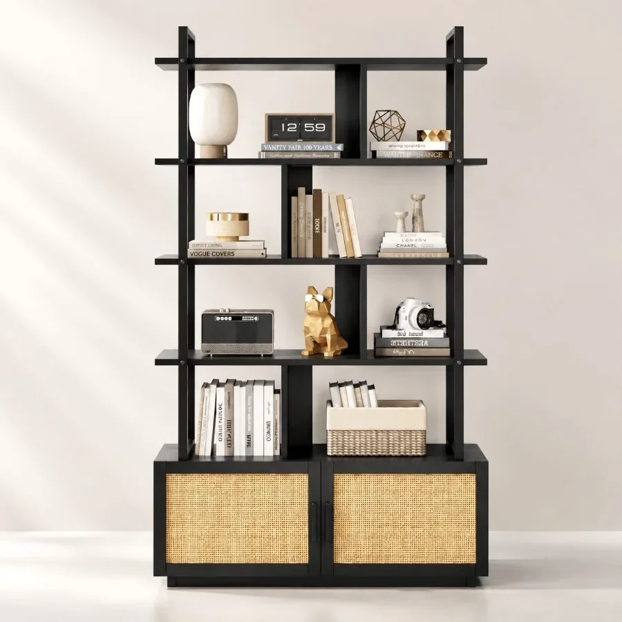 5-Tier Rattan Bookshelf with S - огляд і ціна Bookshelf