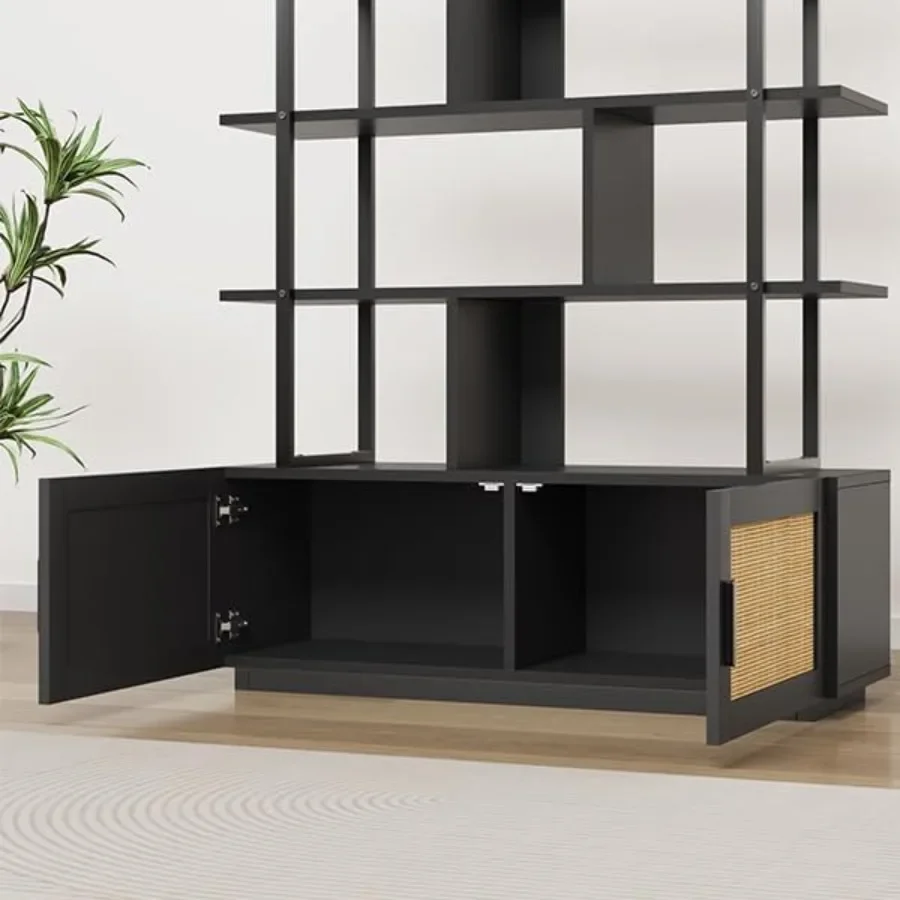 5-Tier Rattan Bookshelf with S - огляд і ціна Bookshelf