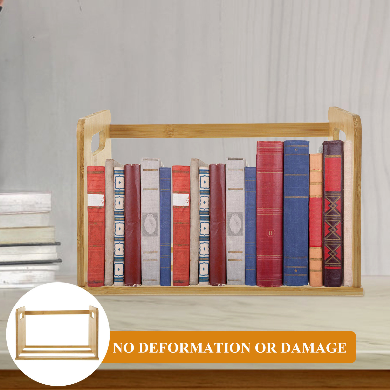 Wooden Desktop Bookshelf Vinyl - огляд і ціна Desk Organizer