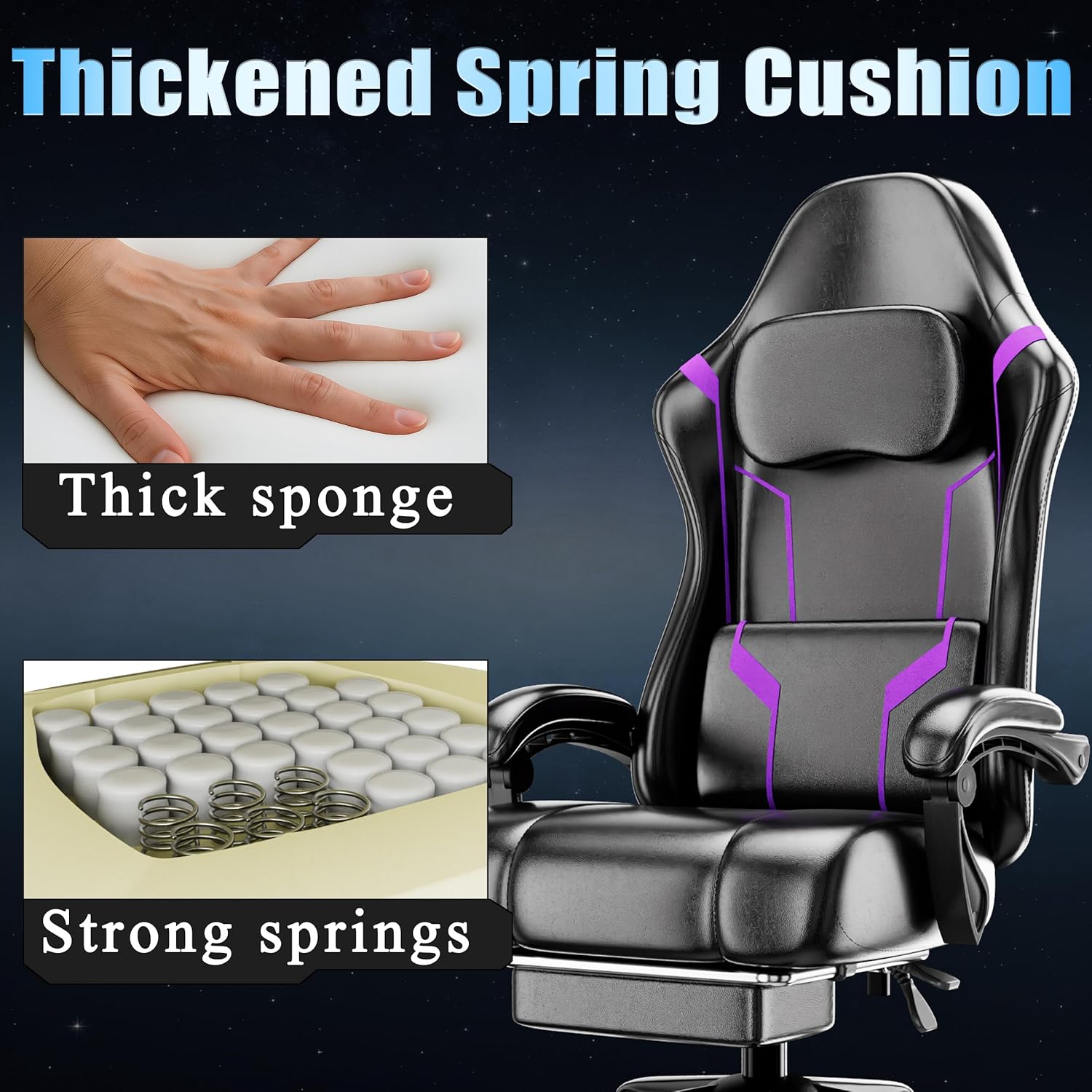 Ergonomic Gaming Chair with Po - огляд і ціна Office Chair Cushion