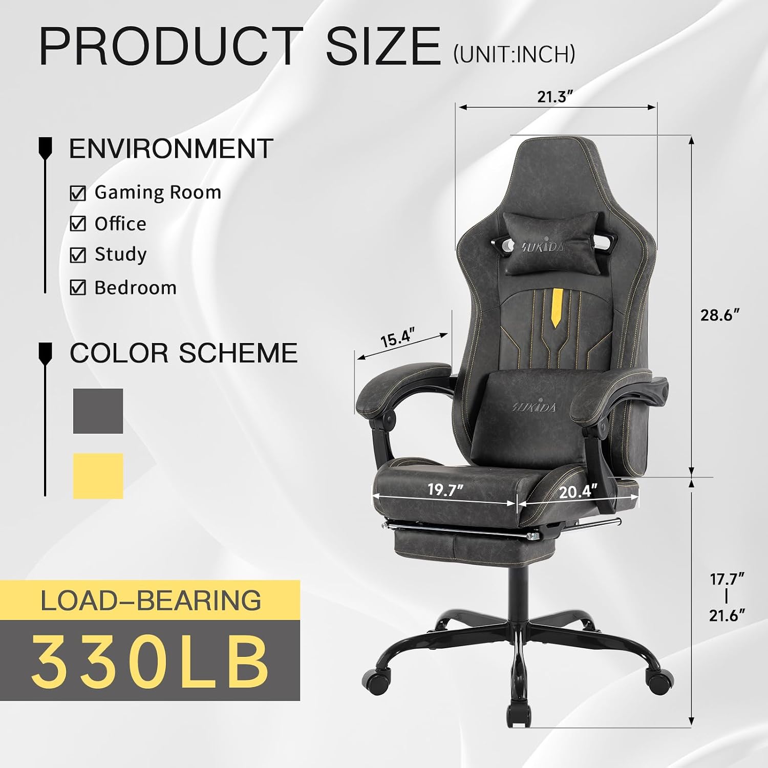 Gaming Chair with Footrest Erg - огляд і ціна Office Chair Cushion
