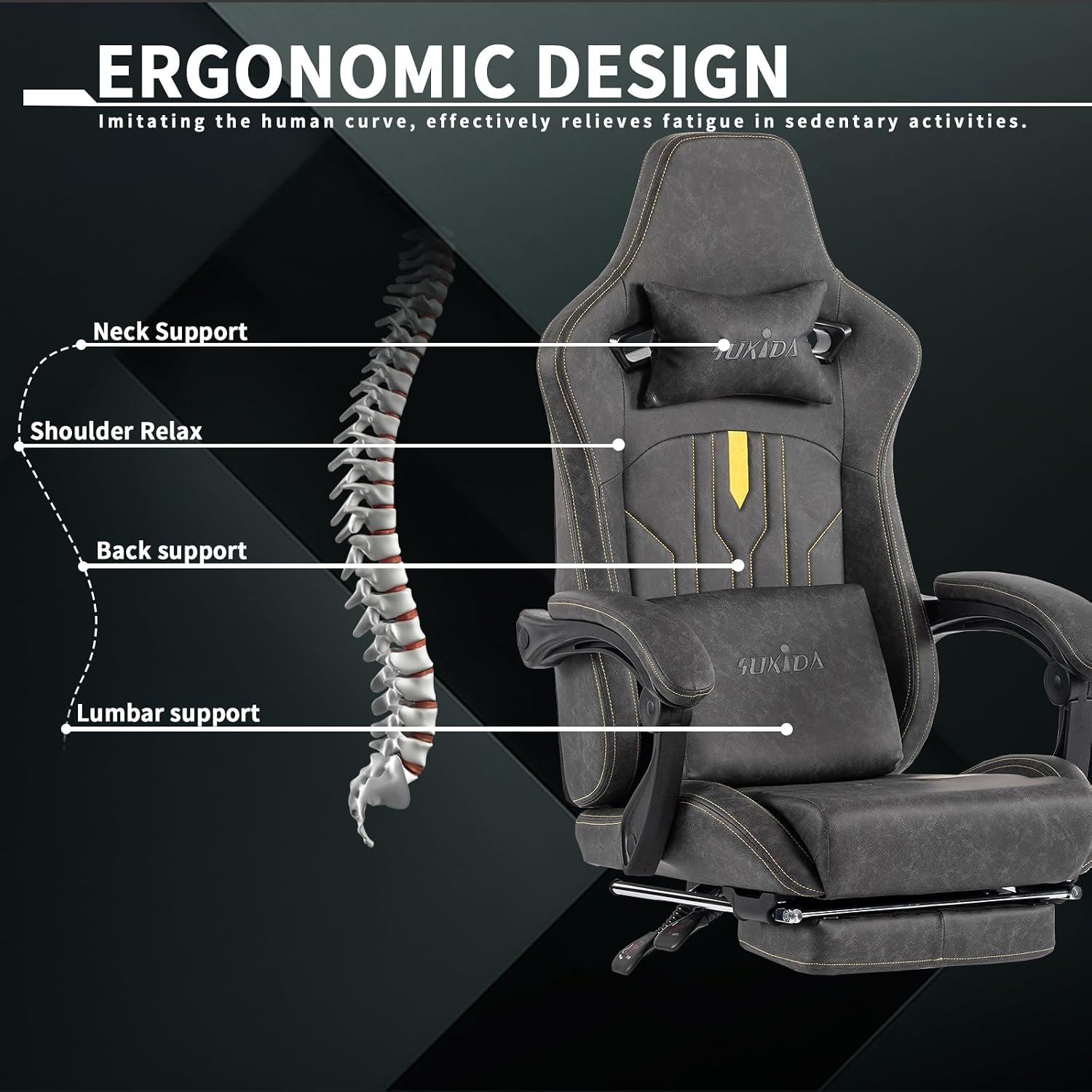 Gaming Chair with Footrest Erg - огляд і ціна Office Chair Cushion