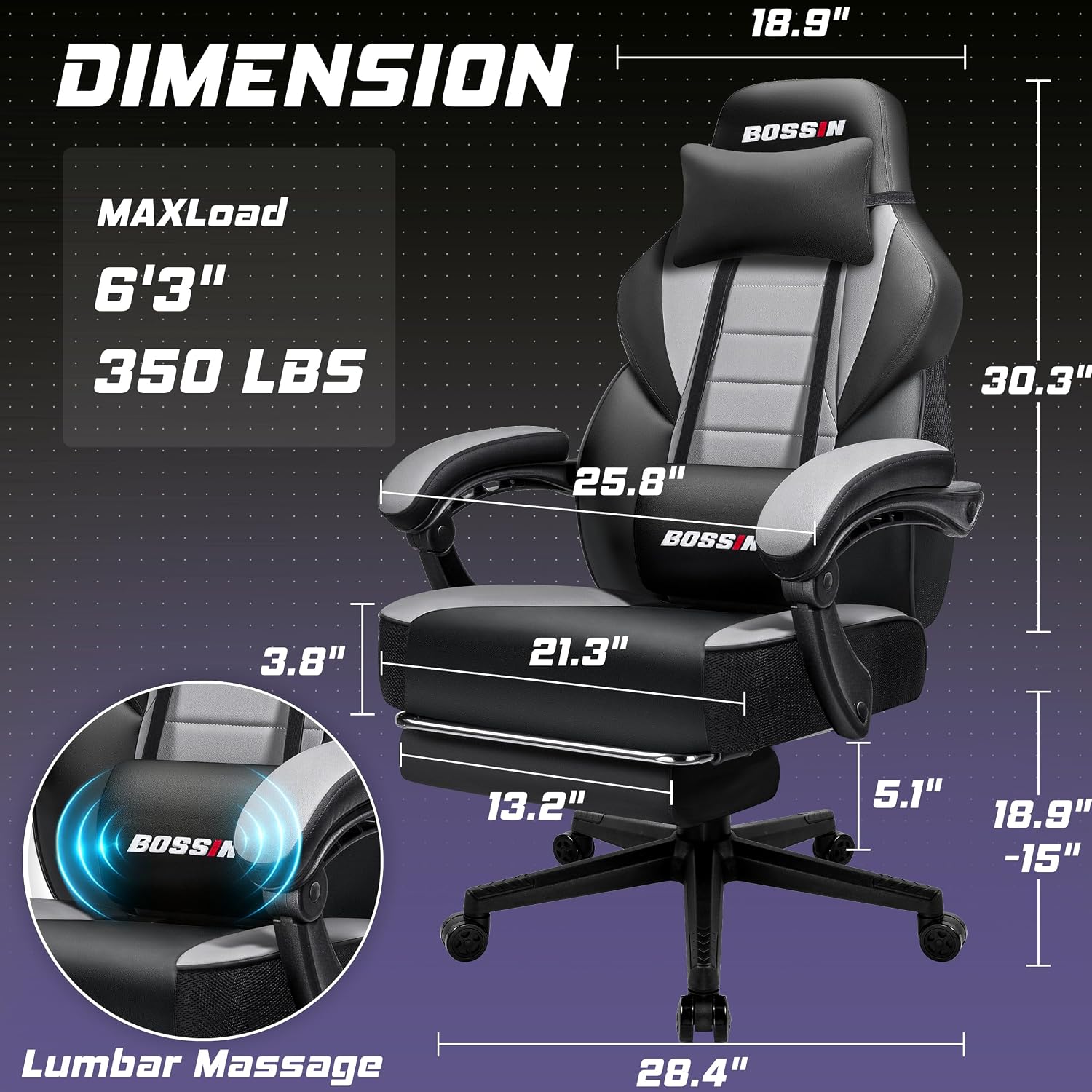 Gaming Chair with Massage, Erg - огляд і ціна Office Chair Cushion