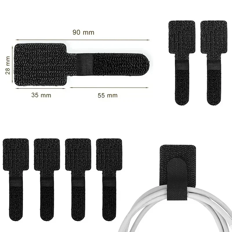 New Reusable Cable Ties Velcro - огляд і ціна Desk Organizer