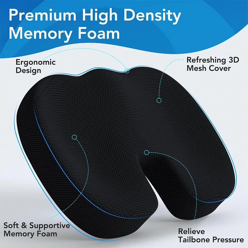 U-Shaped Memory Foam Seat Cush - огляд і ціна Office Chair Cushion