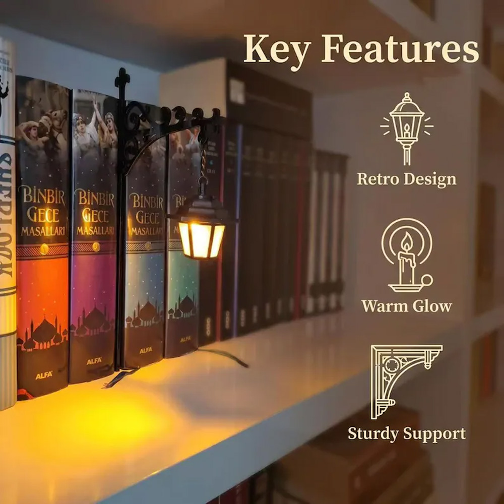 Library Lantern Decorative Boo - огляд і ціна Bookshelf