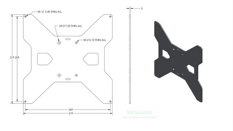 TEVO Tarantula aluminum Y Carr - огляд і ціна Printer Stand