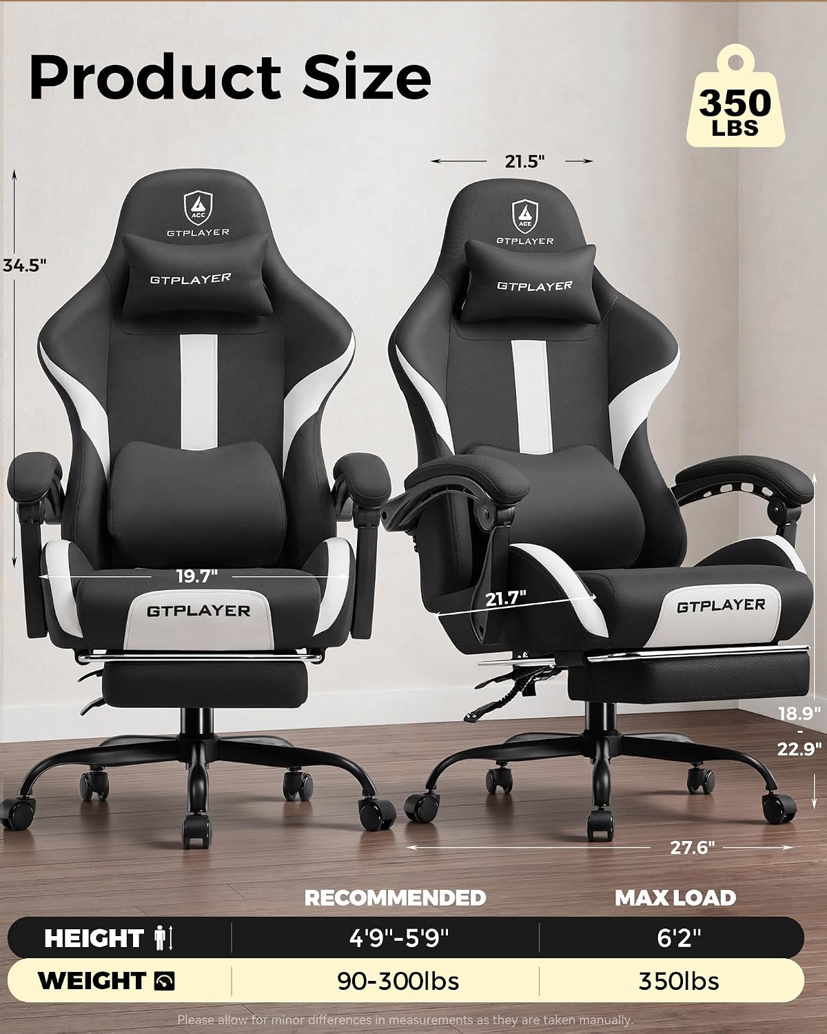 LUCKRACER Big and Tall Gaming  - огляд і ціна Office Chair Cushion