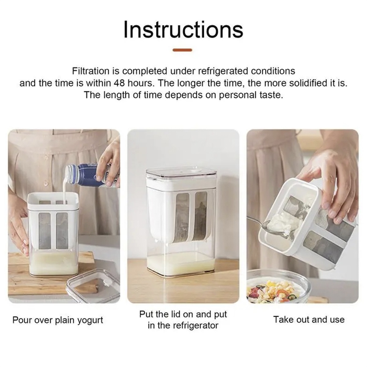 Yogurt Filter Food Strainer 11 - огляд і ціна Partition Screen Divider
